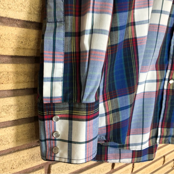 Men's Plaid Western Shirt - NEW -ELY Cattleman - Men's TALL - Chest 54 -XL Shirt - Picture 6 of 10